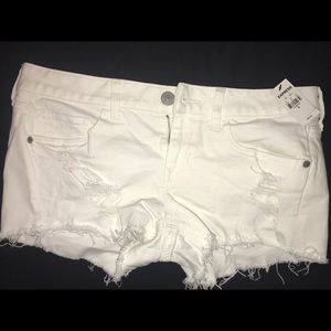 Express White Jean Shorts